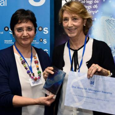 The Dra. Anna M. Meseguer awarded by the College of Biologists of Catalonia
